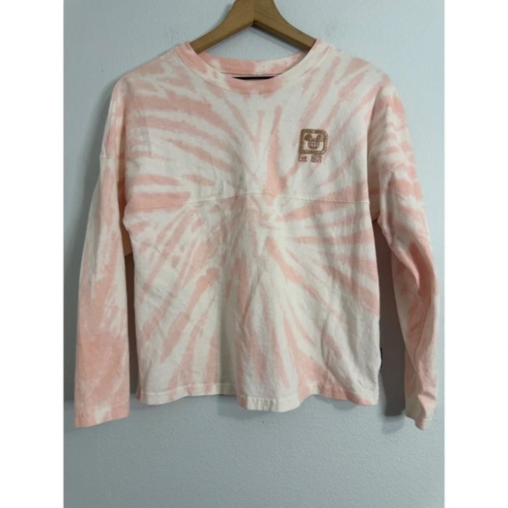 Disney Parks - Pink and Rose Gold Tie Dye Disneyworld Spirit Jersey Girl's XL
